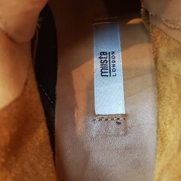 MIISTA Booties 6/6.5 US 37 Imelda suede Ankle Boot fairy cottage moto Old Money - Picture 12 of 13